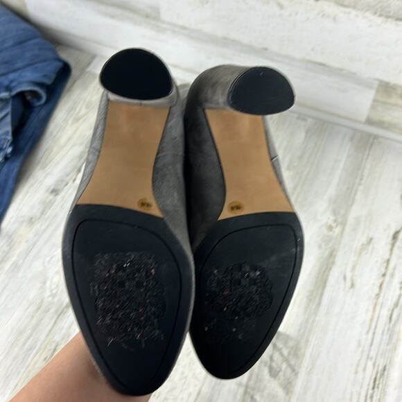 Vince Camuto womens 9 Femmie Gray suede leather heeled almond toe knee boot new - Picture 10 of 10